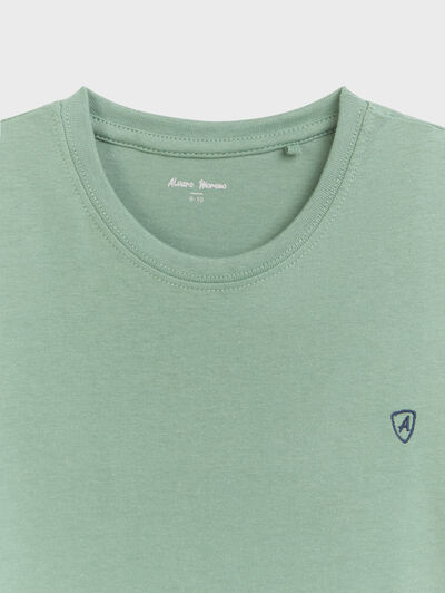 CAMISETA BASICA KIDS VERDE