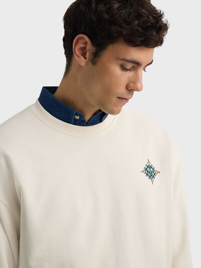 SUDADERA ETHNIC CRUDO