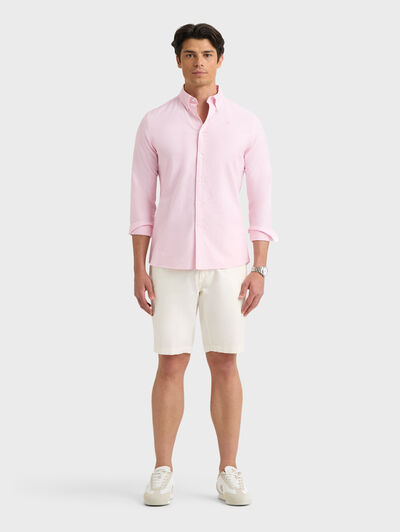 CAMISA OXFORD MIL RAYAS CORAL