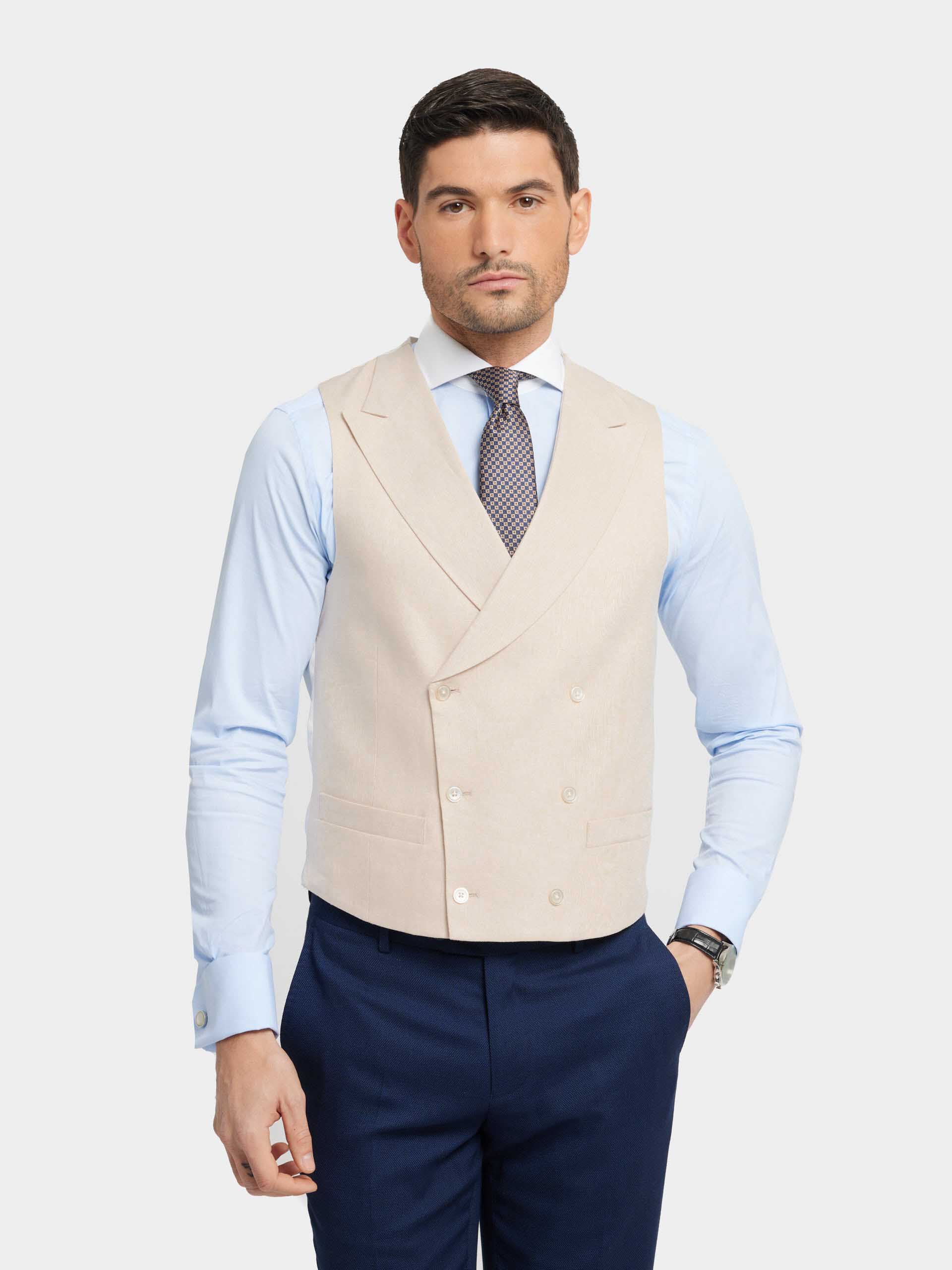 Chaleco beige hombre deals