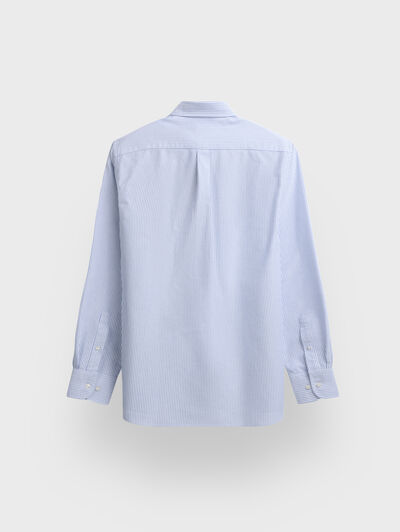 CAMISA OXFORD STRIPES AZUL