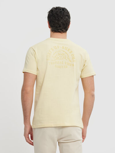 CAMISETA TROPICAL AMARILLO