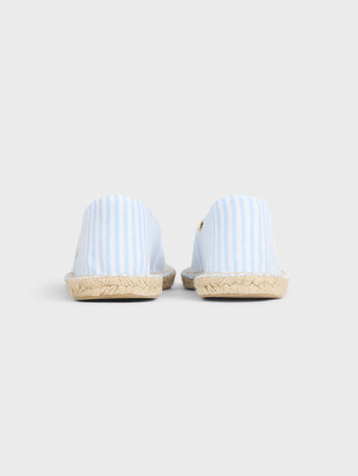 ESPADRILLES OXFORD STRIPES CELESTE