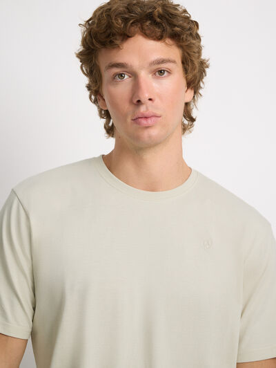 CAMISETA MELANGE CRUDO