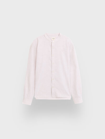 CAMISA LINO MAO KIDS BEIGE