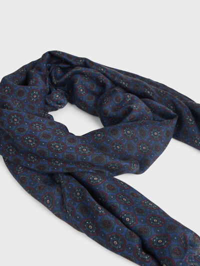 FOULARD PRINT AZUL MARINO
