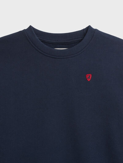 SUDADERA BASIC KIDS AZUL MARINO