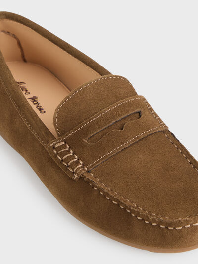 MOCASIN SERRAJE KIDS MARR&Oacute;N