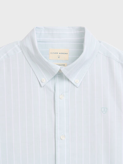 CAMISA OXFORD STRIPES VERDE