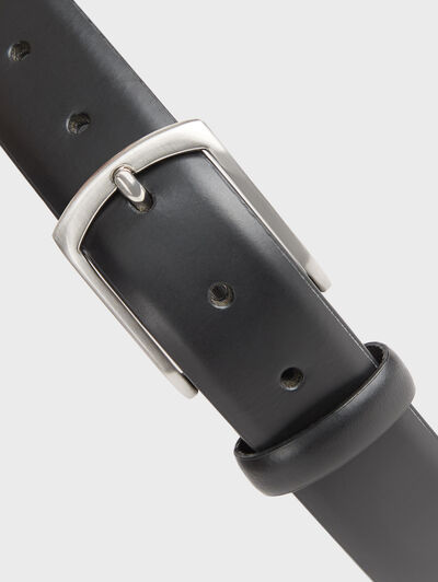 CINTURON PIEL VESTIR NEGRO