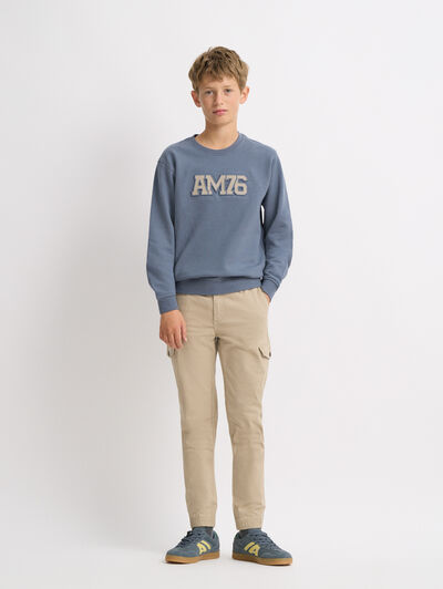 SUDADERA OFFICIAL KIDS AZUL