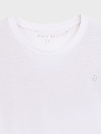 CAMISETA MELANGE BLANCO