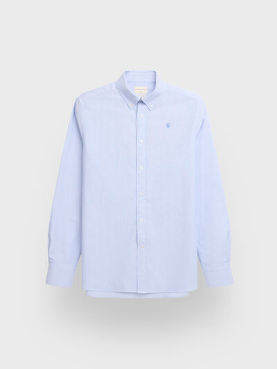 CAMISA OXFORD MIL RAYAS AZUL
