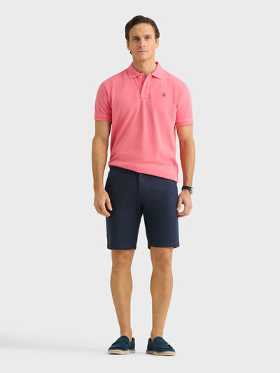 BERMUDA TINTADA AZUL MARINO