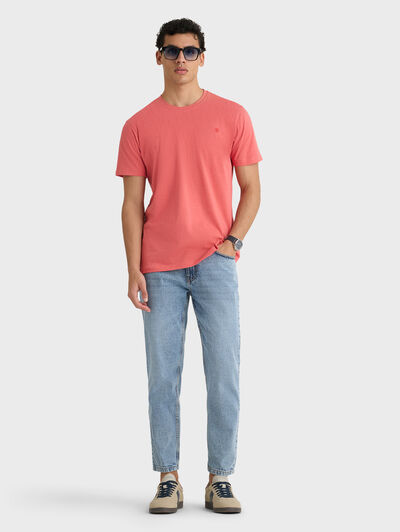 CAMISETA MELANGE CORAL