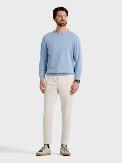 JERSEY ROUND NECK TRENDY CELESTE