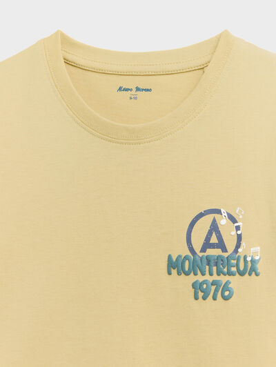 CAMISETA JAZZ KIDS AMARILLO