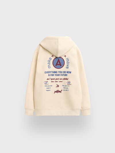 SUDADERA PATIENT KIDS BEIGE
