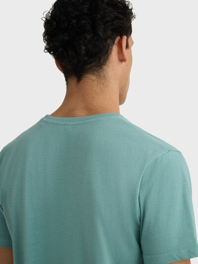 CAMISETA MELANGE VERDE AGUA