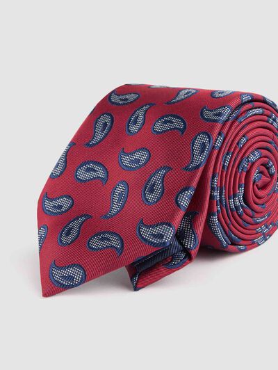 CORBATA JACQUARD MF ROJO