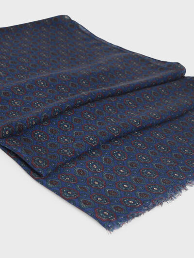 FOULARD PRINT AZUL MARINO