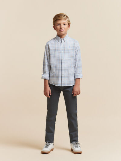 CAMISA FLANNEL CHECKS KIDS VERDE