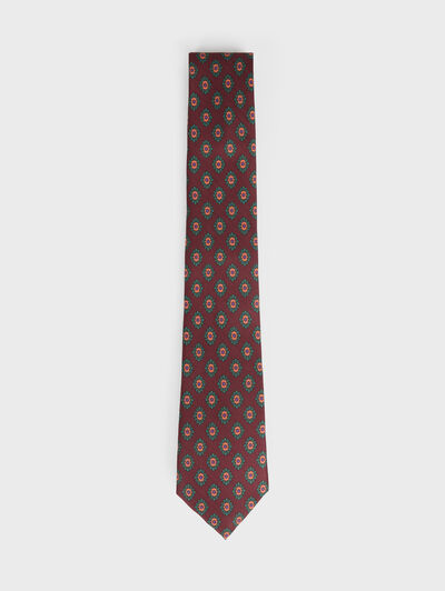CORBATA PRINTED BURDEOS