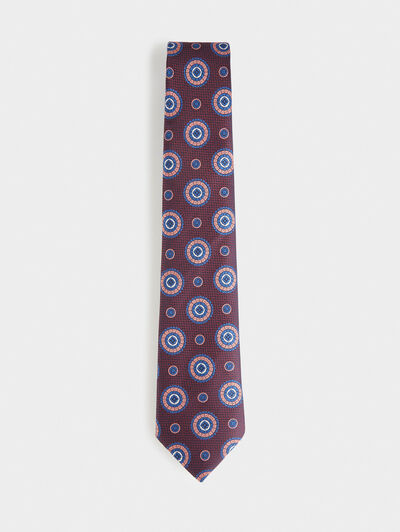 CORBATA JACQUARD MF BURDEOS