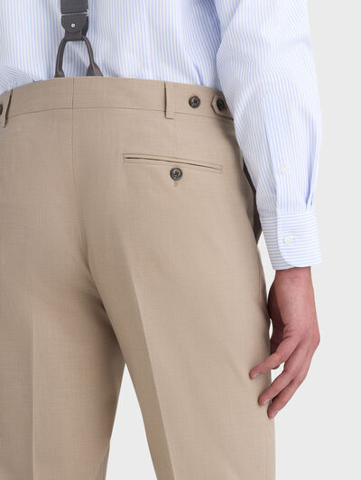 PANTALON DOPPIO PLAIN BEIGE