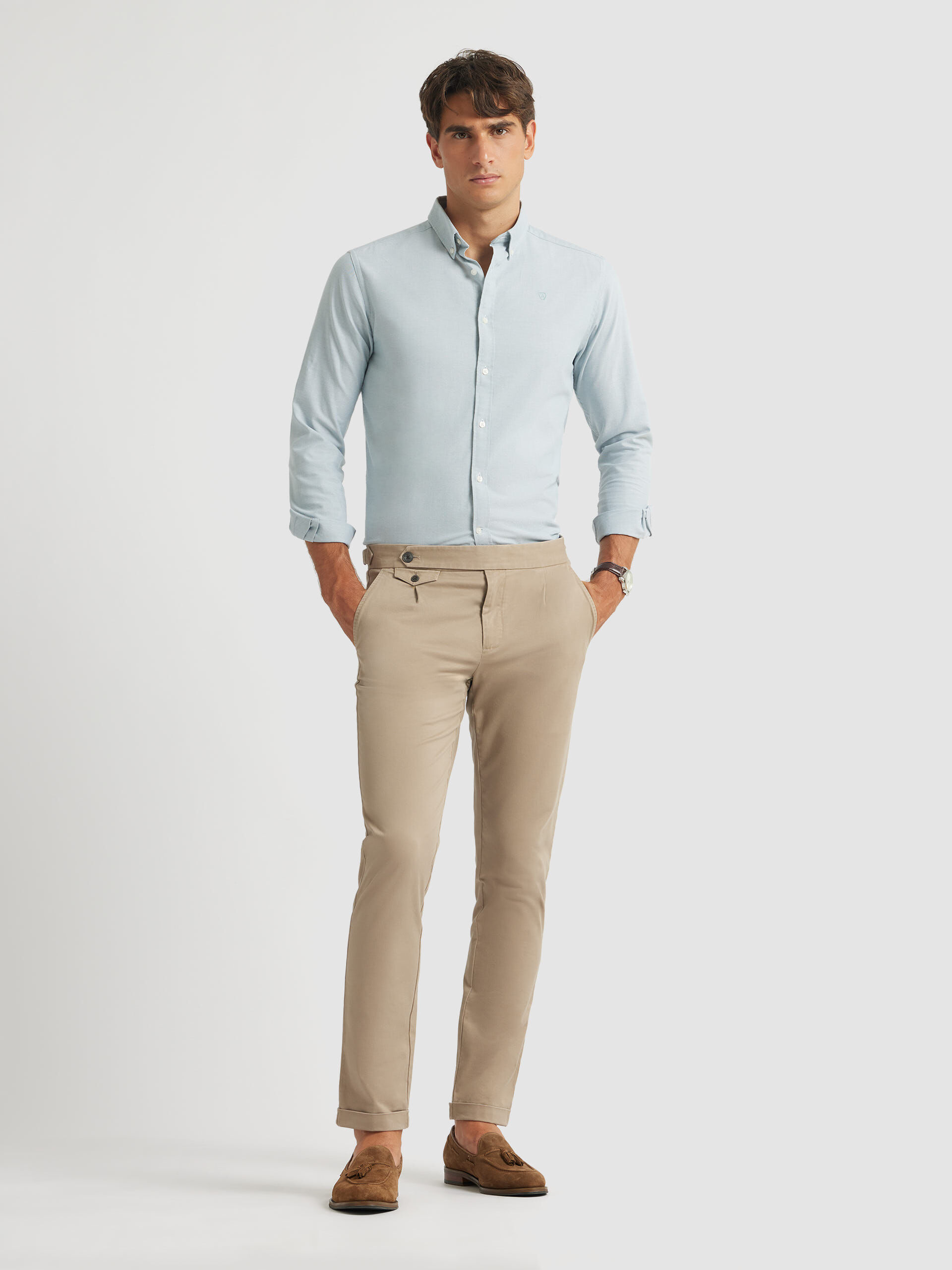Pantalon azul 2025 con camisa azul