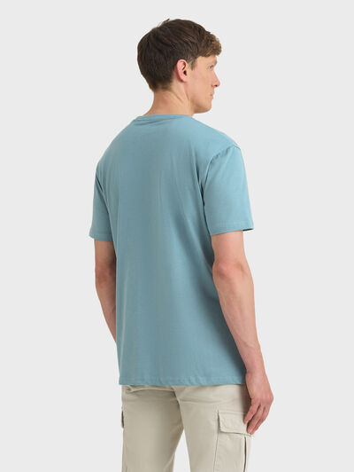 CAMISETA RUBBER CELESTE