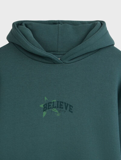 SUDADERA BELIEVE VERDE