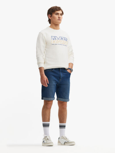 BERMUDA DENIM VUELTA AZUL MARINO