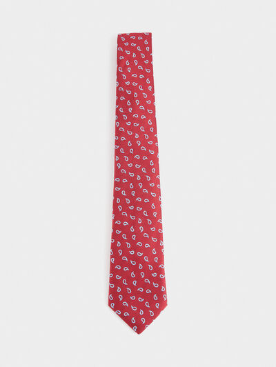 CORBATA JACQUARD MF ROJO