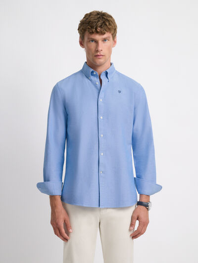 CAMISA OXFORD SOLID AZUL