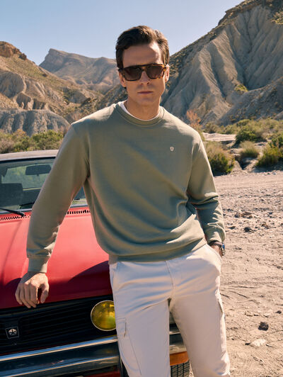 SUDADERA BASICA VERDE