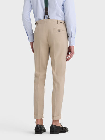 PANTALON DOPPIO PLAIN BEIGE
