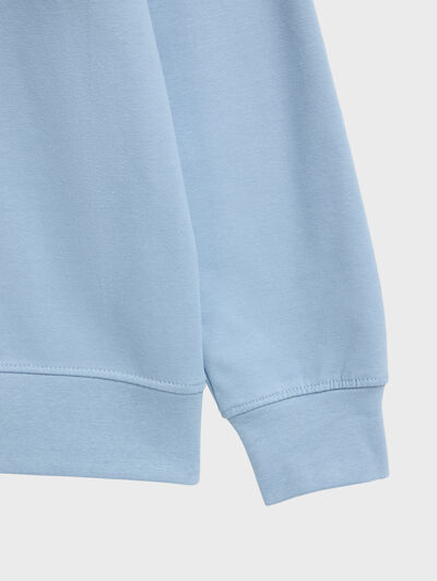 SUDADERA BASIC FANCY CELESTE