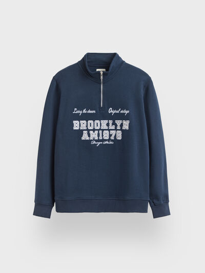 SUDADERA STUDIO AZUL MARINO