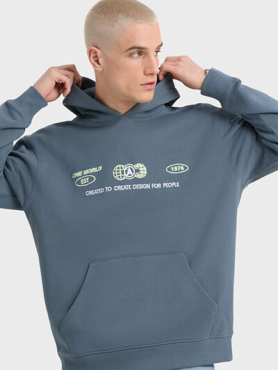 SUDADERA PARADISE AZUL MARINO