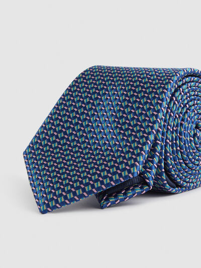 CORBATA JACQUARD MF AZUL