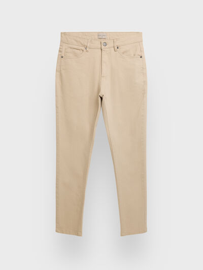 PANTALON PIGMENT BEIGE