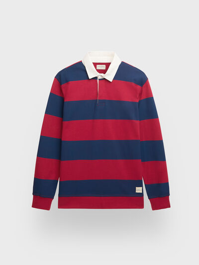 POLO RAYAS ROJO