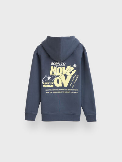 SUDADERA SHINE KIDS AZUL MARINO