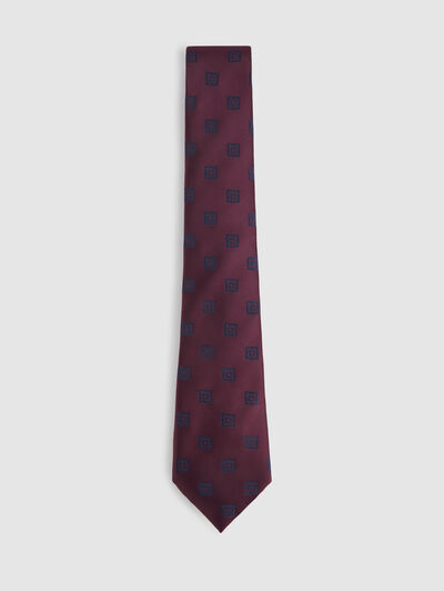 CORBATA JACQUARD MF BURDEOS