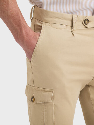 PANTALON CARGO CAMEL