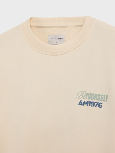 SUDADERA POSITIVITY BEIGE