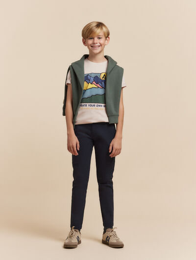 CAMISETA MOUNTAIN KIDS BEIGE