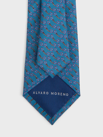 CORBATA PRINTED AZUL