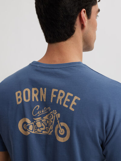 CAMISETA BORN FREE AZUL